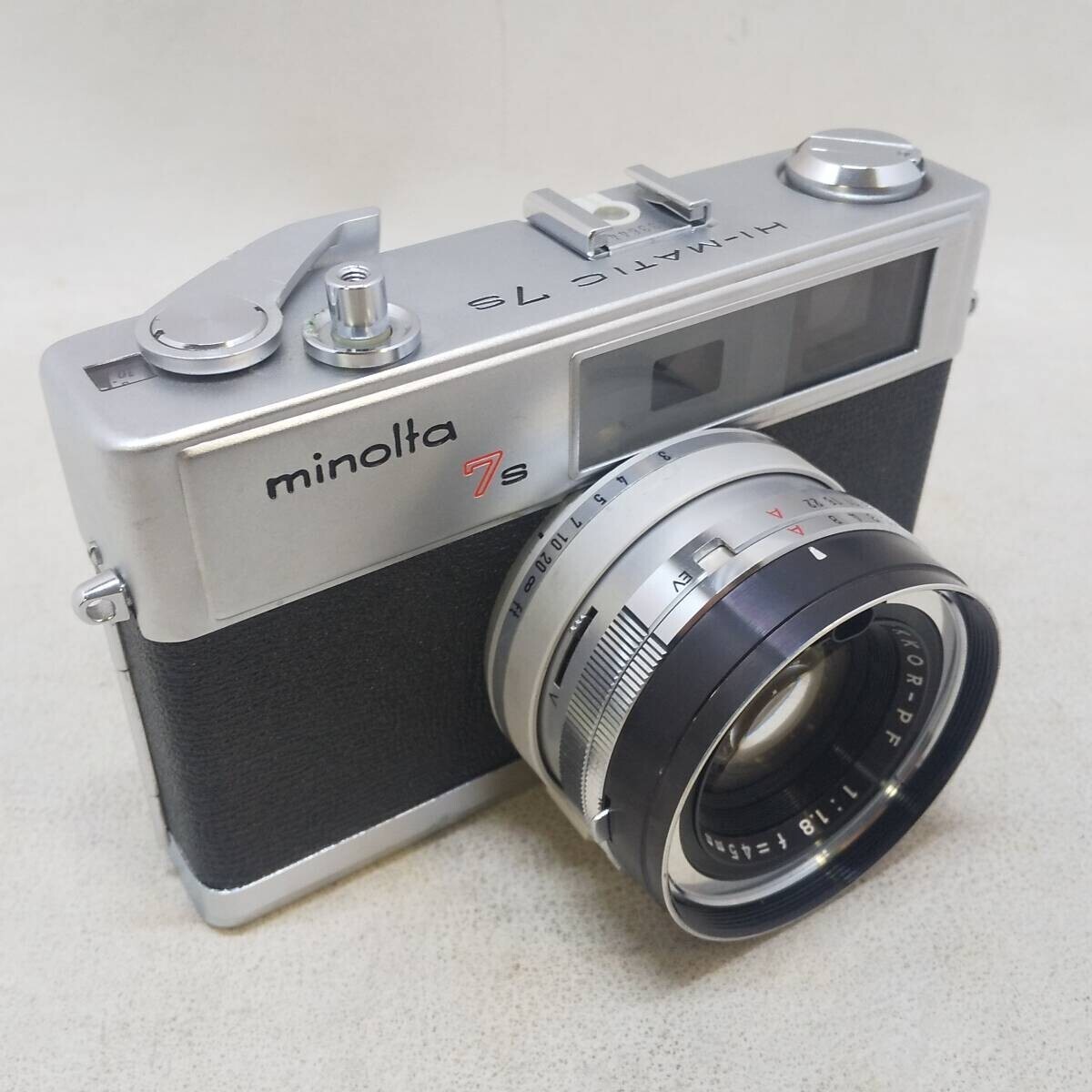 ◆minolta ミノルタ HI-MATIC 7S ROKKOR-PF 45mm f1.8 レンジファインダー フィルムカメラ ジャンク◆R2203の画像3