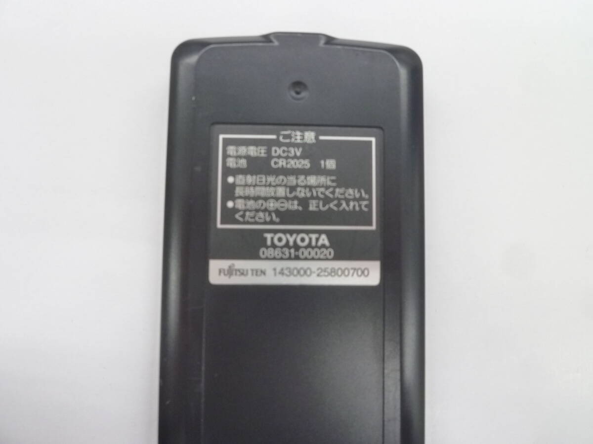 [R209] Toyota TOYOTA задний монитор для дистанционный пульт 08631-00020 143000-215800700[ рабочее состояние подтверждено ]