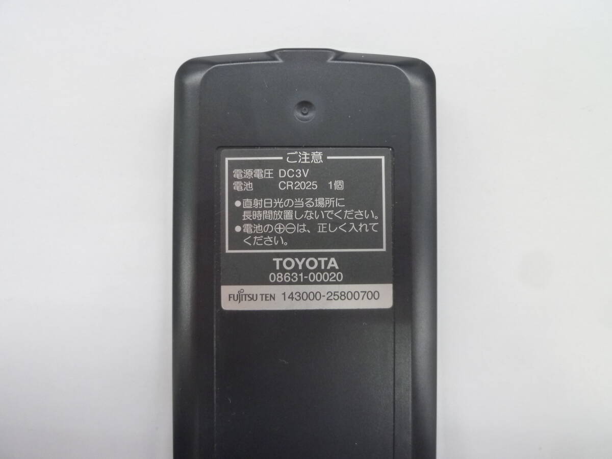 [R221] Toyota TOYOTA задний монитор для дистанционный пульт 08631-00020 143000-215800700[ рабочее состояние подтверждено ]