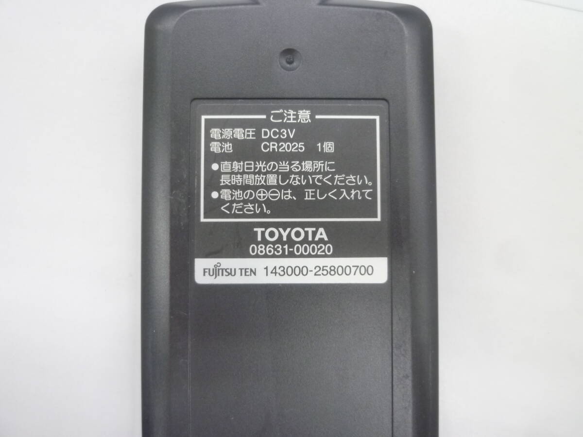 [RN255] Toyota TOYOTA задний монитор для дистанционный пульт 08631-00020 143000-25800700[ рабочее состояние подтверждено ]