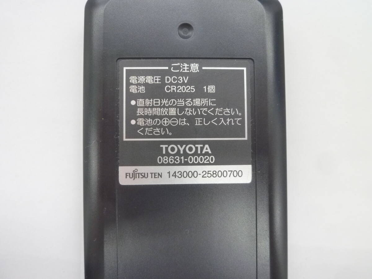 [R258] Toyota TOYOTA задний монитор для дистанционный пульт 08631-00020 143000-25800700[ рабочее состояние подтверждено ]