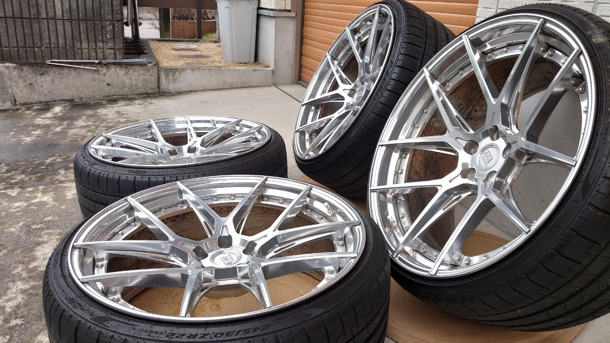 BCフォージド BC FORGED HCA381S 22インチ PCD112 タイヤPzero_画像3