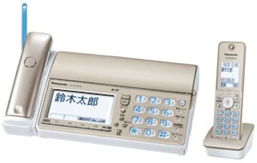 UU042 未使用品 パナソニック Panasonic おたっくす KX-PZ710DL-N シャンパンゴールド コードレス 電話機 DARR FAX 固定電話の画像1