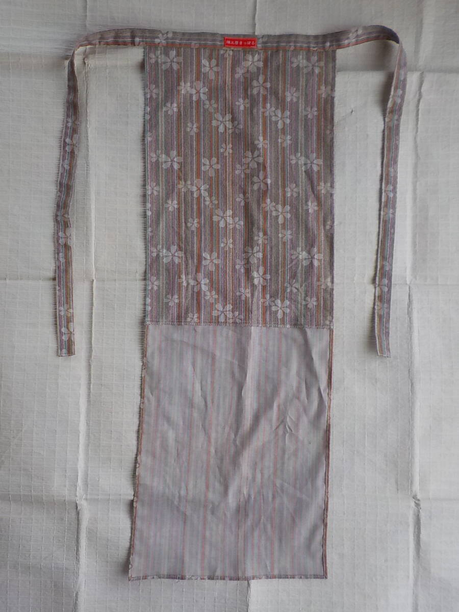  postage included * fundoshi * beige group ... weave manner . pattern . white Sakura pattern print. smaller . middle undergarment fundoshi [ undergarment fundoshi atelier ....]85×30cm