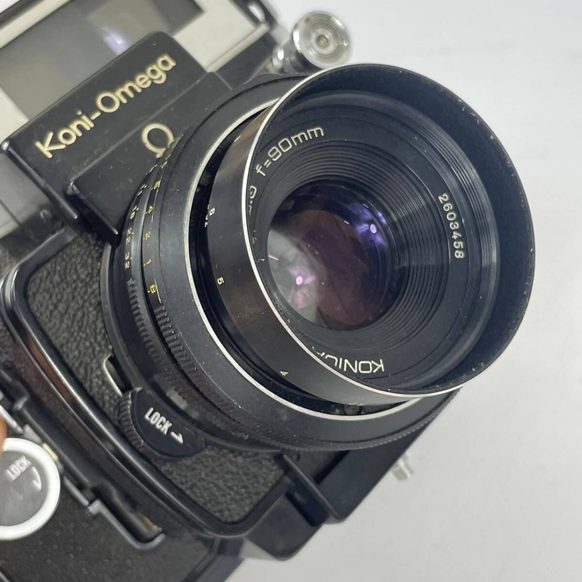 【現状品】Konica コニカ 『Koni-Omega M』 中判カメラ HEXANON 1:3.5 f=90mm USED品_画像8