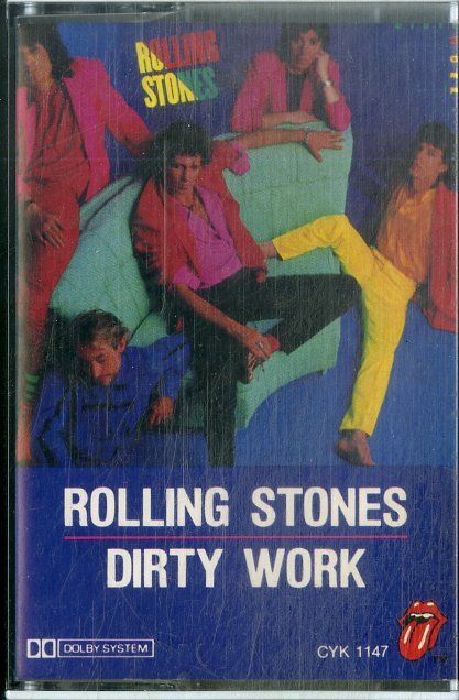 F00025187/カセット/ローリング・ストーンズ (THE ROLLING STONES)「Dirty Work (CYK-1147)」_画像1