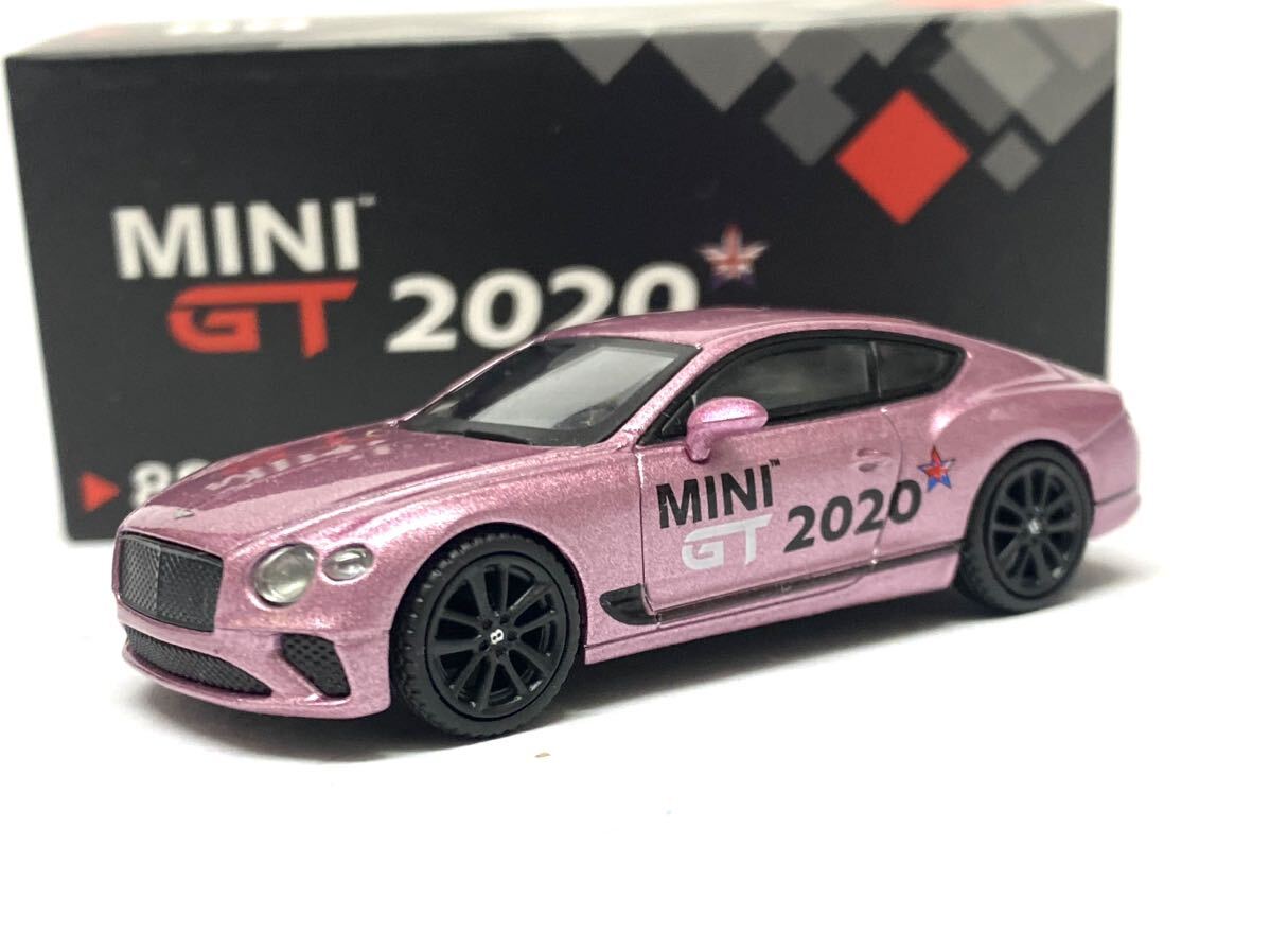 希少　MINI GT 2020 TSM MODEL 1/64 ベントレー　コンチネンタル　GT パッションピンク　_画像1