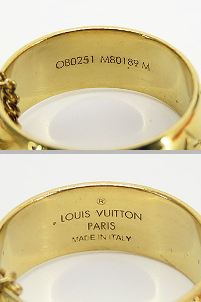  прекрасный товар Louis Vuitton кольцо колье монограмма колье подвеска кольцо кольцо Gold M80189