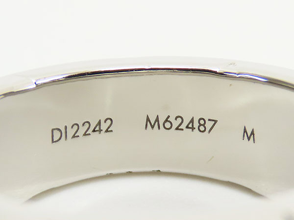  прекрасный товар Louis Vuitton sig сеть кольцо монограмма M кольцо серебряный M62487