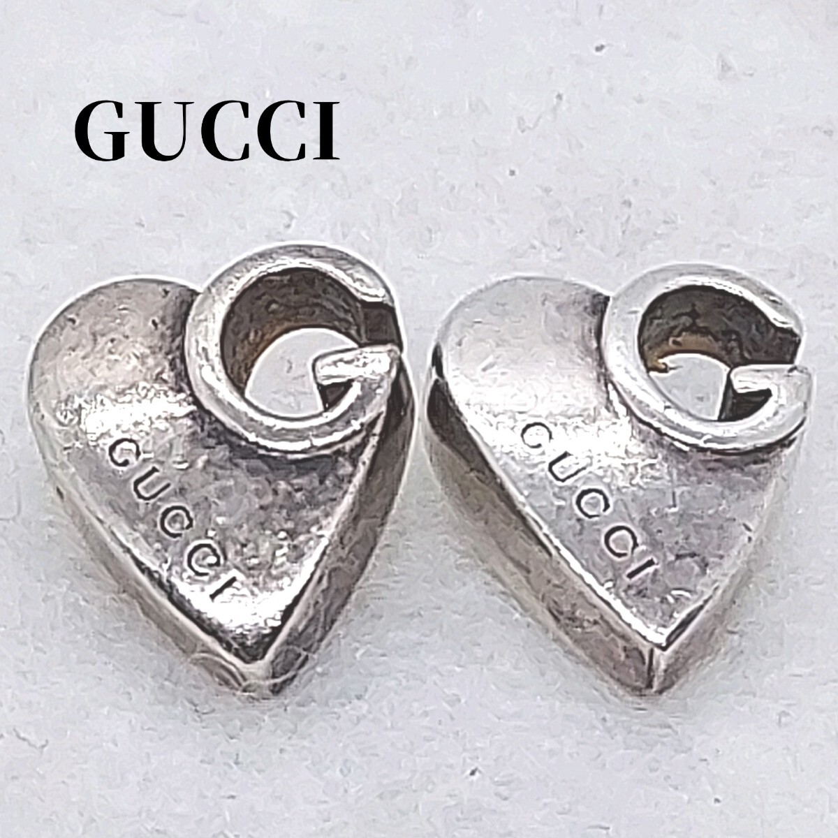 グッチ　Ag925　シルバーピアス　キャッチなし　GUCCI