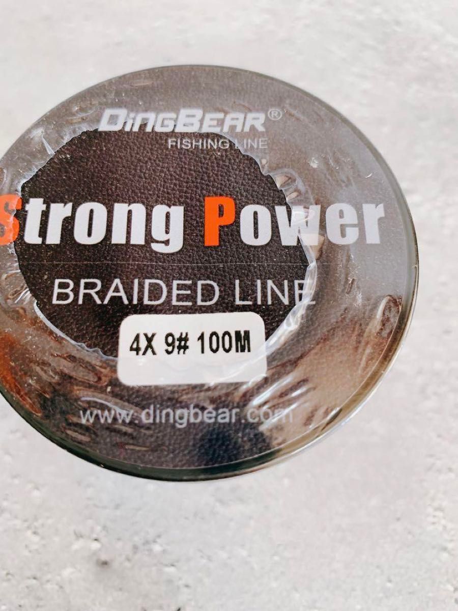 DinG BEAR フィッシングライン 編組釣り糸 釣糸 100M