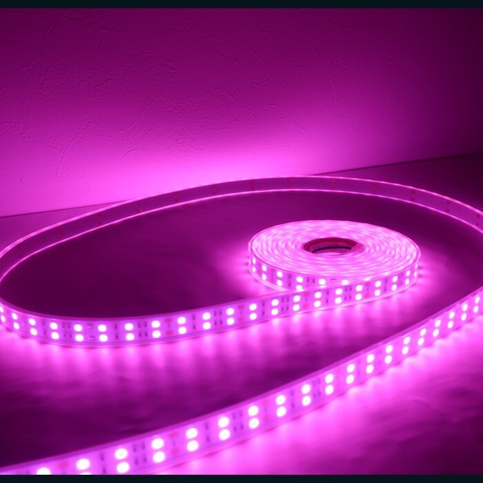 LEDテープライト 12v 防水 車 船舶 4m ダブルライン 間接照明 ピンク SMD5050 照明 装飾 イルミネーション 屋外_画像6