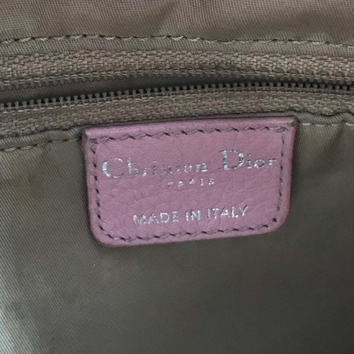 1円 Christian Dior ディオール トロッター キャンバス ハンド バッグ ピンク ｍ12704_画像8