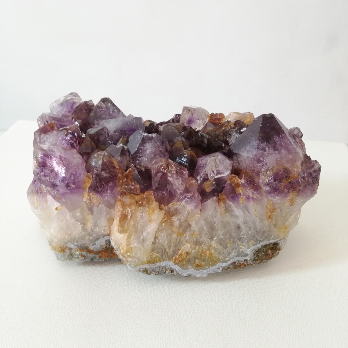 アメジスト クラスター 置物 原石 紫水晶 12.5cm×7.6cm×高さ6cm 874ｇ [ 天然石 鉱物 パワーストーン ]の画像5