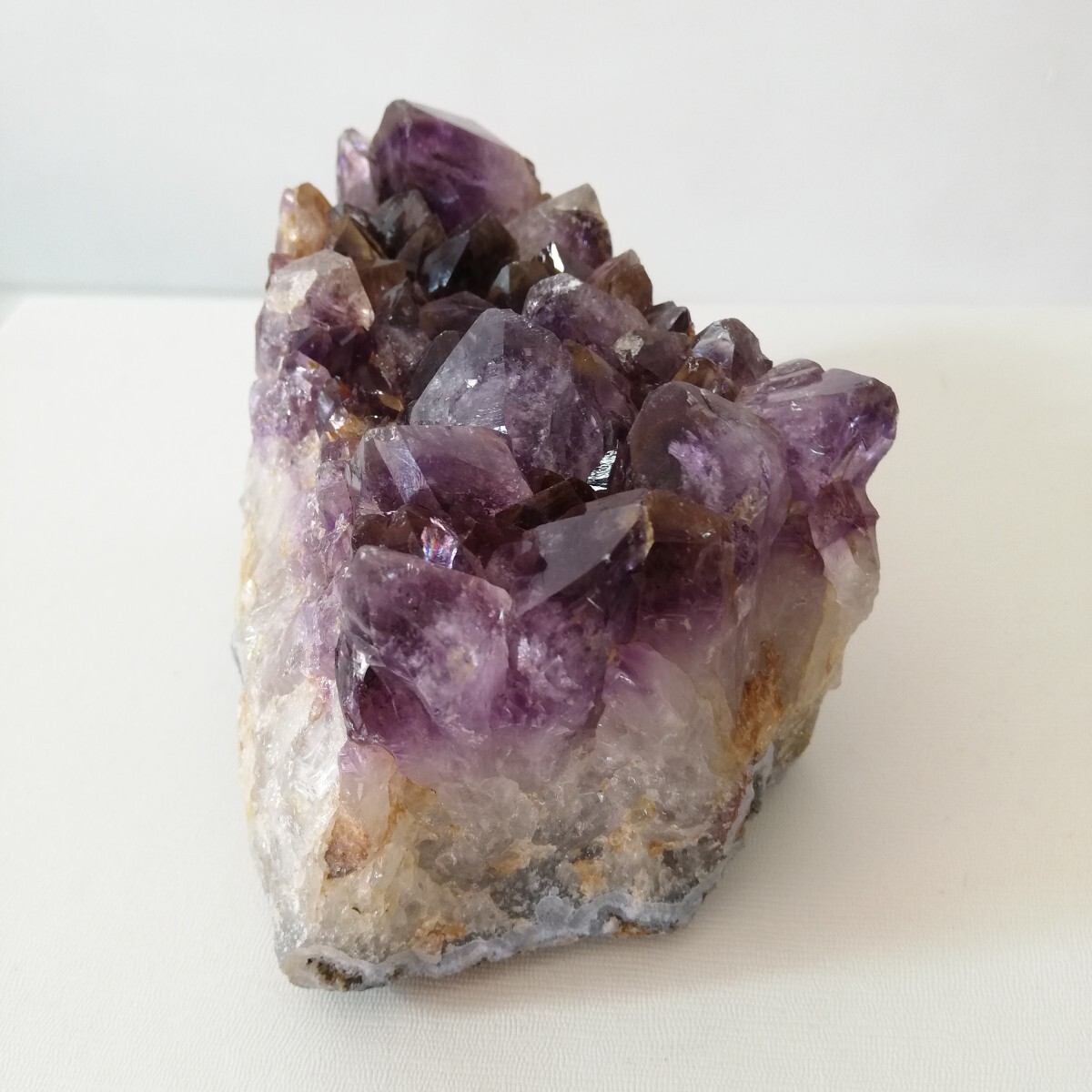 アメジスト クラスター 置物 原石 紫水晶 12.5cm×7.6cm×高さ6cm 874ｇ [ 天然石 鉱物 パワーストーン ]の画像4
