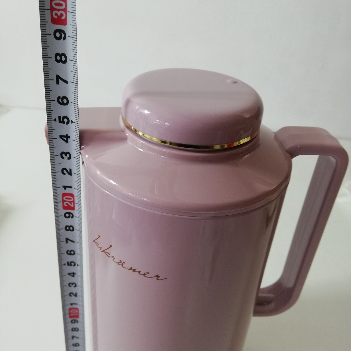 GLORIA グロリア 魔法瓶 RO-1000K 1.0L ローズミスト 高さ27cm 未使用品 MADE IN JAPAN [魔法びん まほうびん ポット 卓上]_画像7
