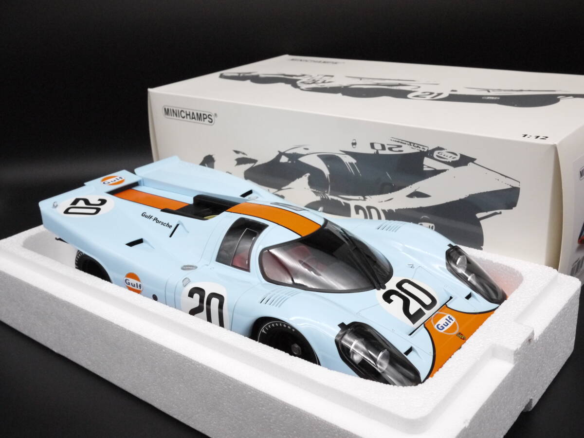 1:12 Minichamps ポルシェ 917K LeMans 24h 1970 ガルフ Gulf #20 栄光のルマン スティーブ・マックイーン Porsche_画像5