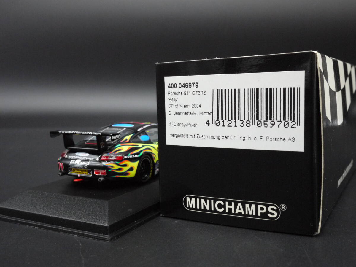 1:43 Minichamps ポルシェ 911 (996) GT3 RS マイアミGP 2004 Sally ディズニー #79 Porsche Disneyの画像7