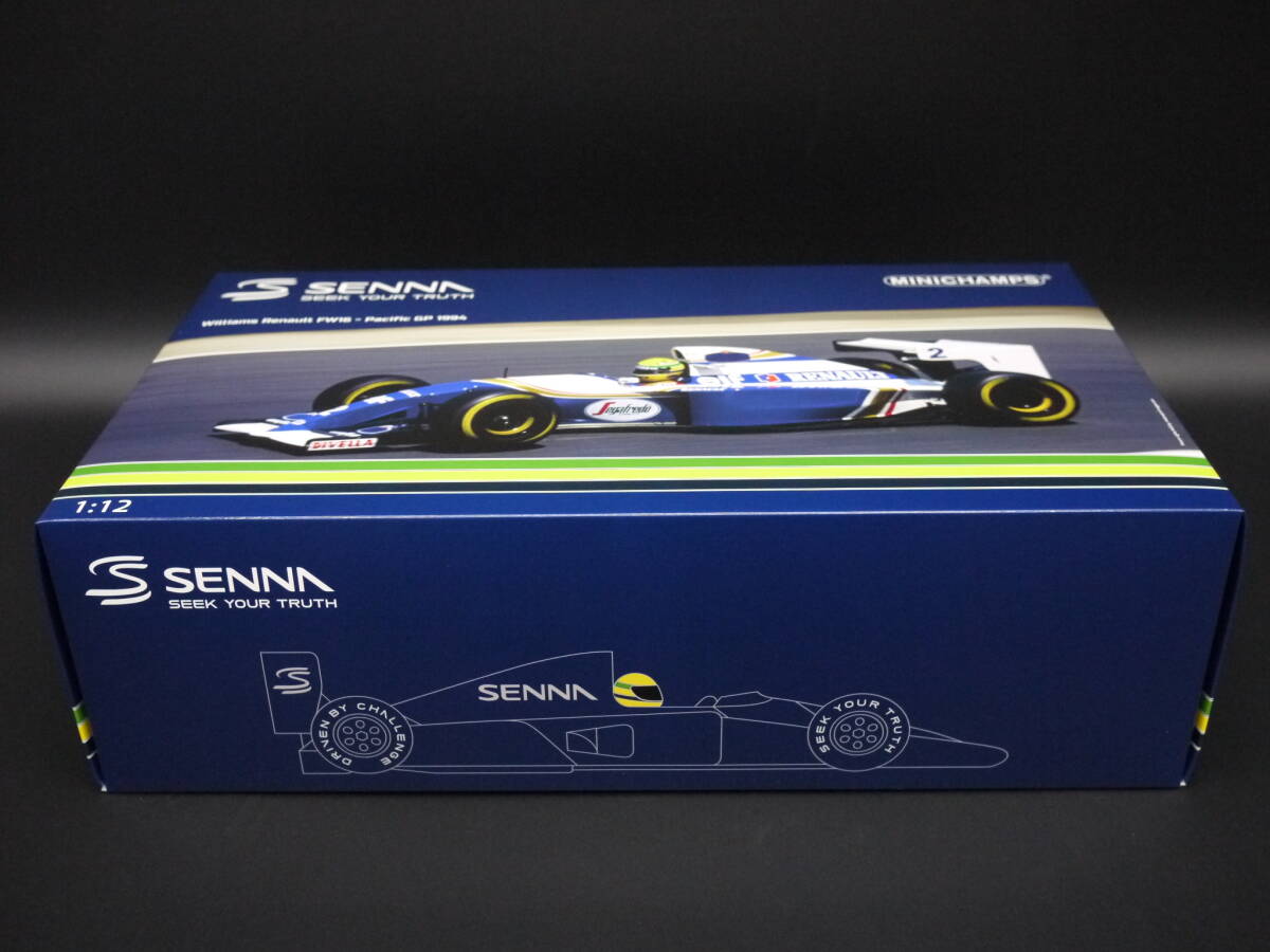 1:12 Minichamps ウィリアムズ FW16 パシフィックGP 1994 ロスマンズ仕様 A.セナ #2 メゾネットウイング TI英田 Senna Williams 限定BOX_画像10