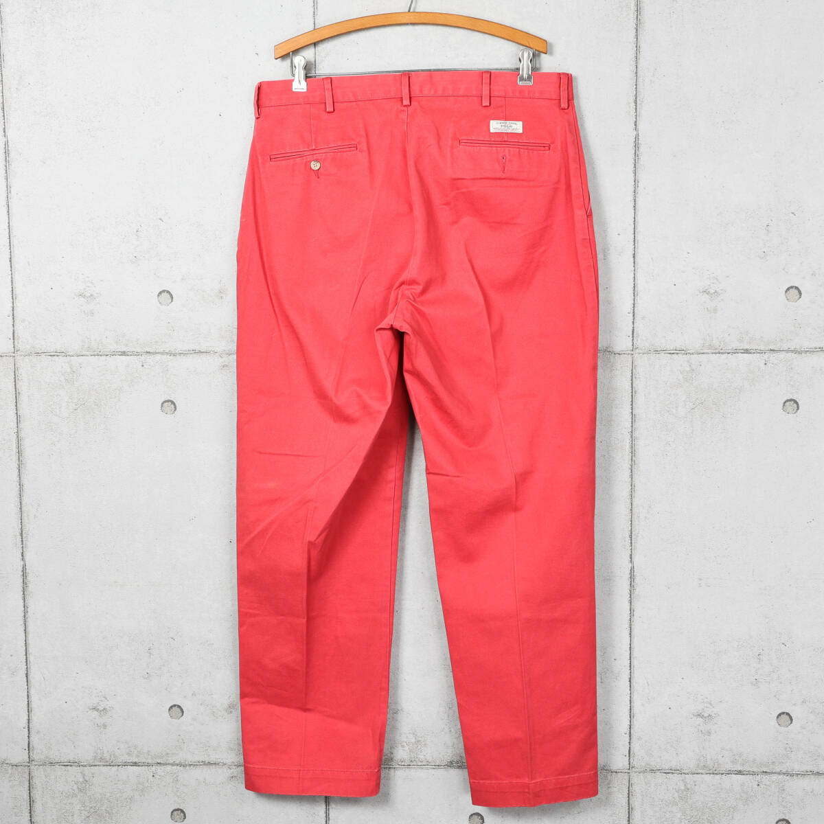 Poloラルフローレン◆CLASSIC CHINO プレーンフロント チノパン◆ピンク◆W36_画像2