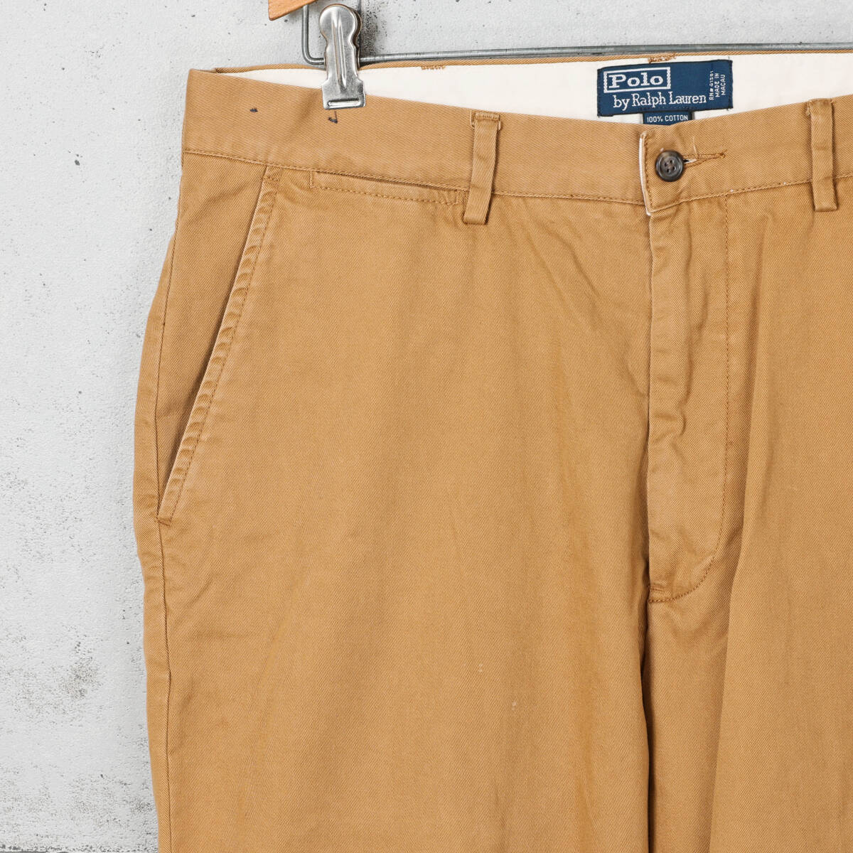 Poloラルフローレン◆CLASSIC CHINO プレーンフロント チノパン◆ブラウン系◆W35_画像3