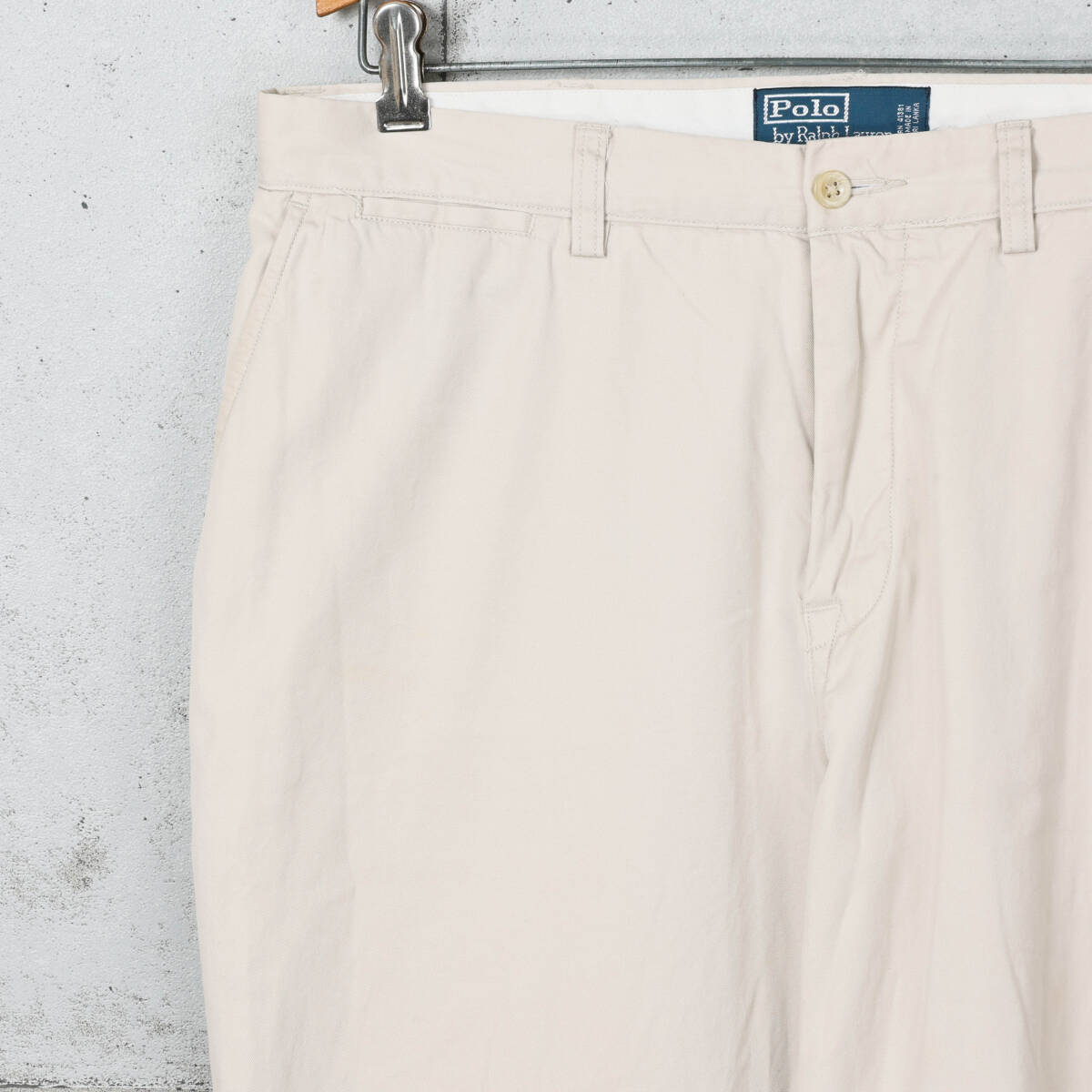 Poloラルフローレン◆SUFFIELD PANT プレーンフロント チノパン◆ライトベージュ◆W34の画像3