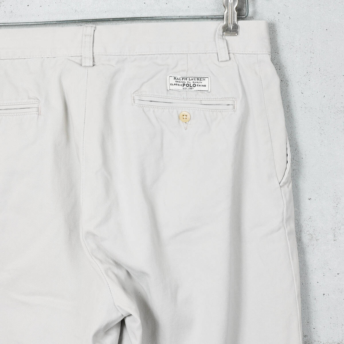 Poloラルフローレン◆PROSPECT PANT プレーンフロント チノパン◆ライトベージュ◆W33_画像4