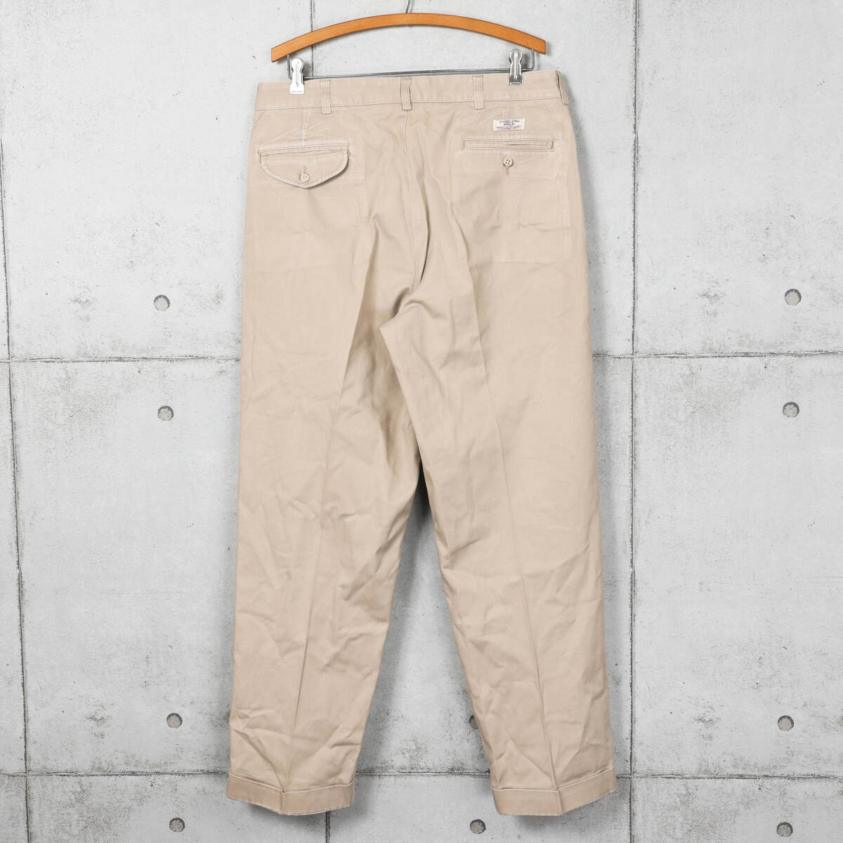 Poloラルフローレン◆HAMMOND PANT 2タック チノパン◆ベージュ◆W35_画像2