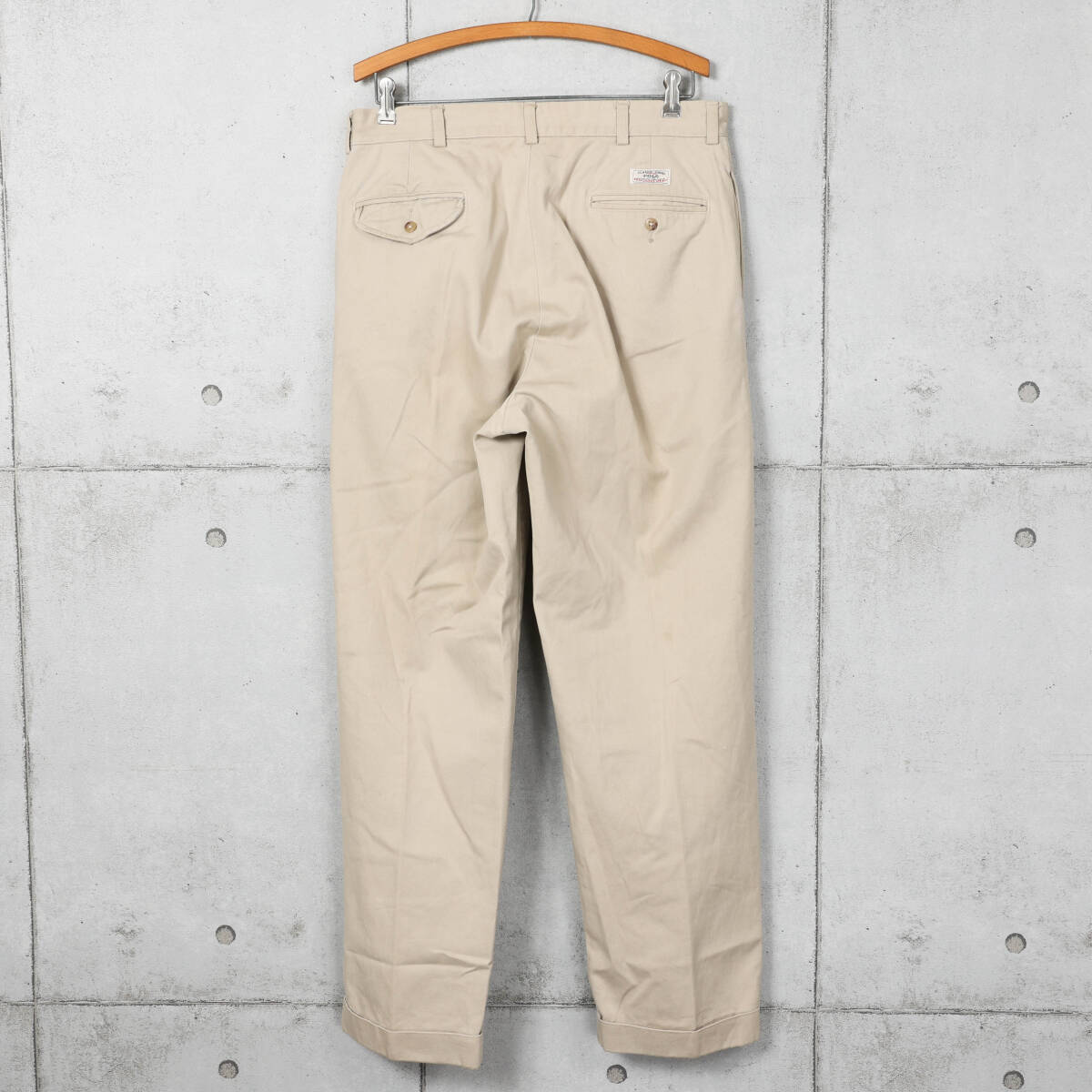 Polo ラルフローレン◆HAMMOND PANT 2タック チノパン◆ベージュ◆W35の画像2