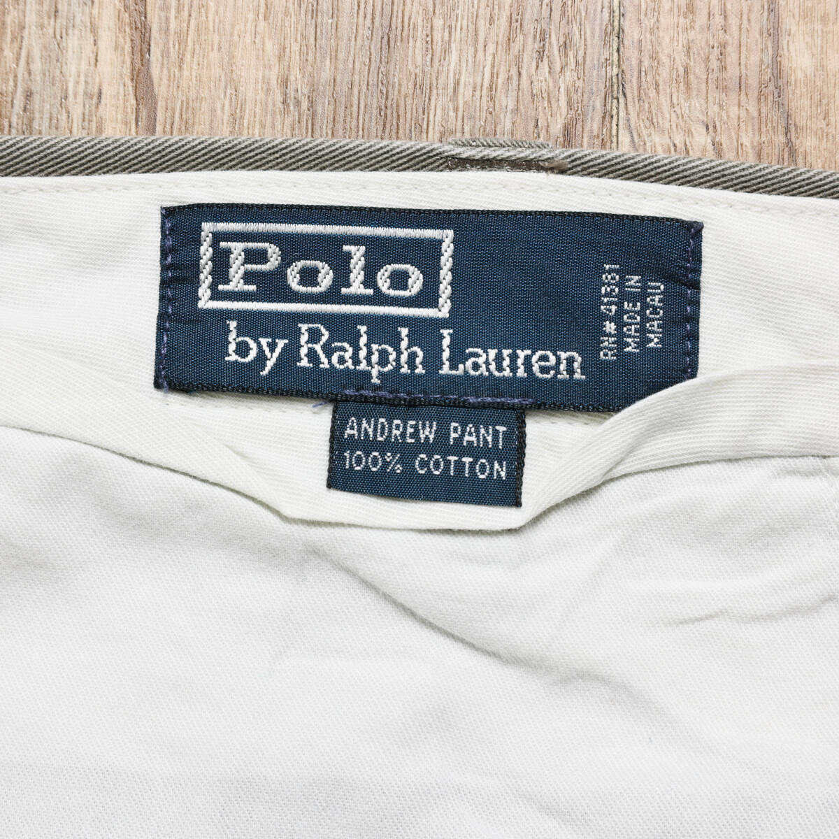 Polo ラルフローレン◆ANDREW PANT 2タック チノパン◆グレー系◆W38_画像6