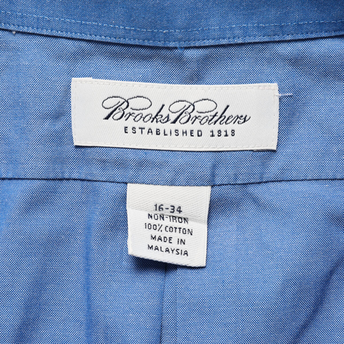 Brooks Brothersブルックスブラザース◆ピンオックス素材 B.Dシャツ◆ブルー◆サイズ16-34_画像5