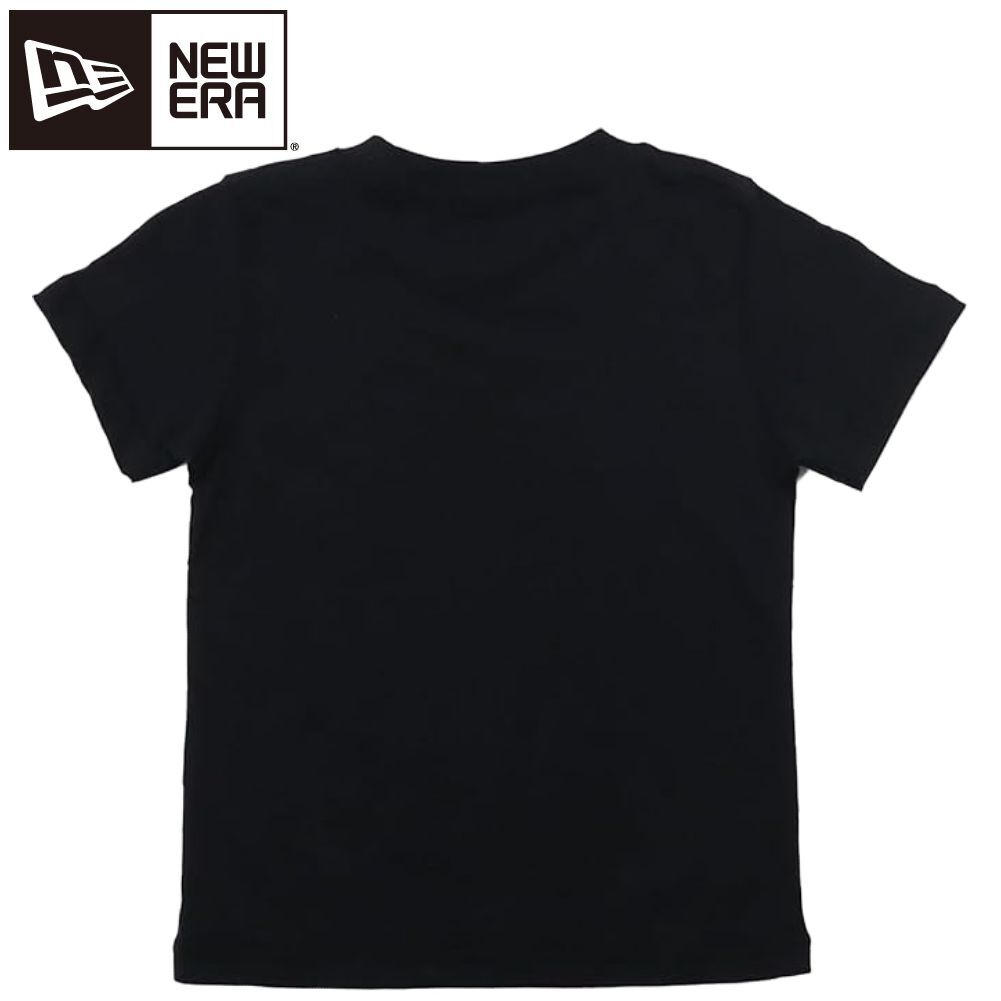 ニューエラ Child S/S Tシャツ コットン ボックスロゴ ブラック ホワイト 110 1枚 [M便2.5] [M便 1/1]_画像2