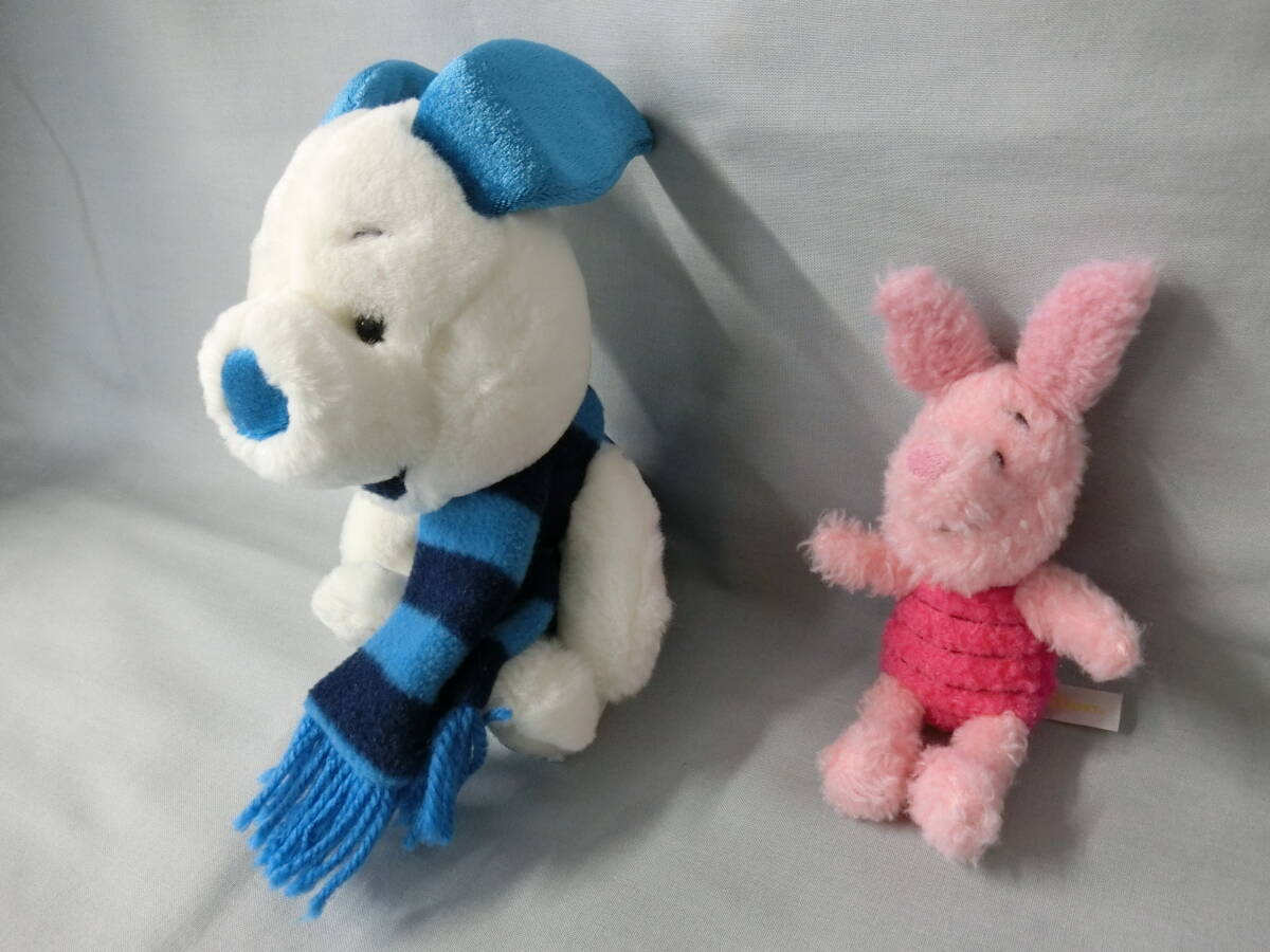  Winnie The Pooh Piglet soft toy 2 body set pink .... blue winter 