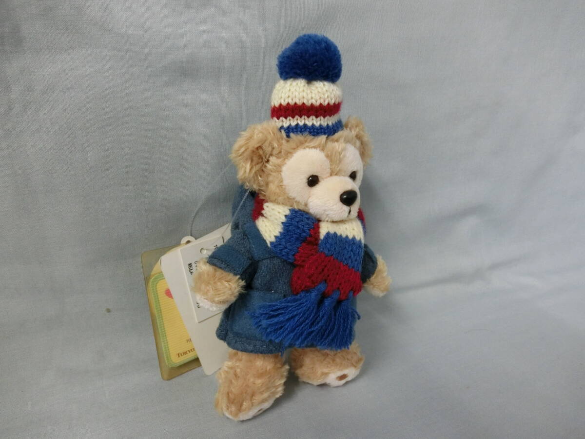 [ paper tag attaching ] Tokyo Disney si- limitation Duffy soft toy badge cape kodo2011 knitted cap muffler duffle coat rare 