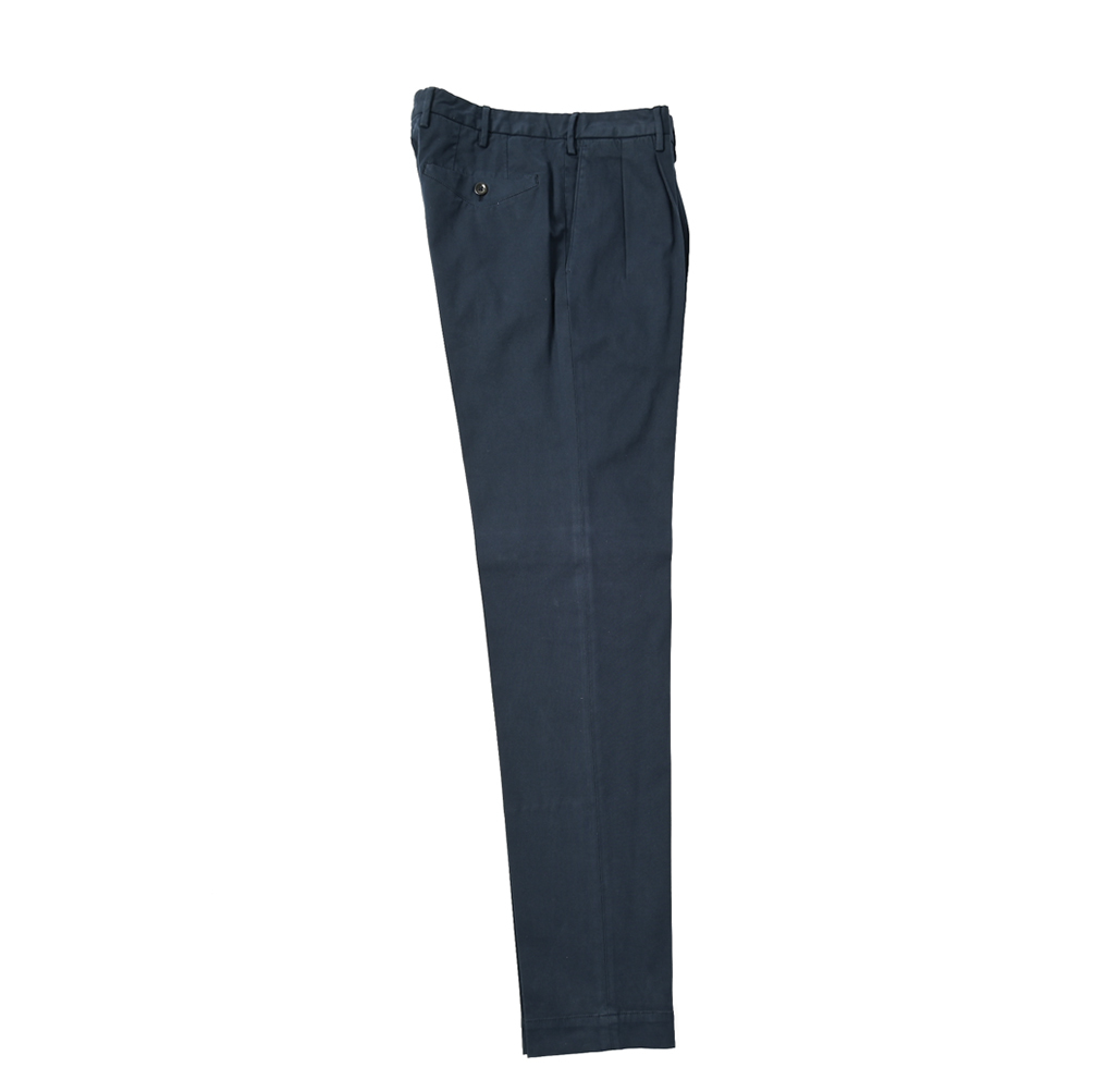 新着 新品 インコテックス INCOTEX SLIM FIT HIGH COMFORT スラックス ツータック ストレッチ パンツ 春夏 ネイビー 398815_画像8