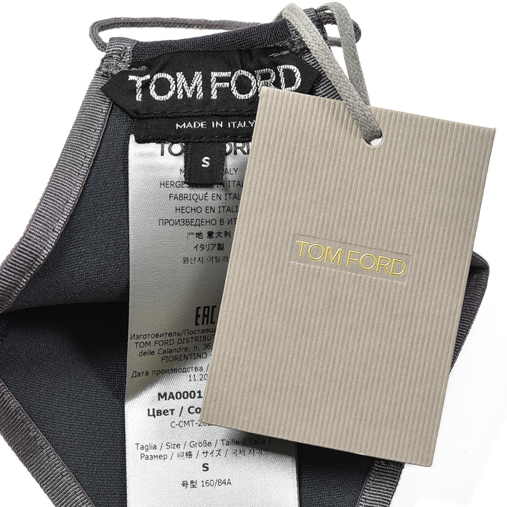 新着 新品 トムフォード TOM FORD マスク 洗える 大人用 男女兼用 ユニセックス おしゃれ ナイロン ロゴテープ ブラック 396944-L_画像7