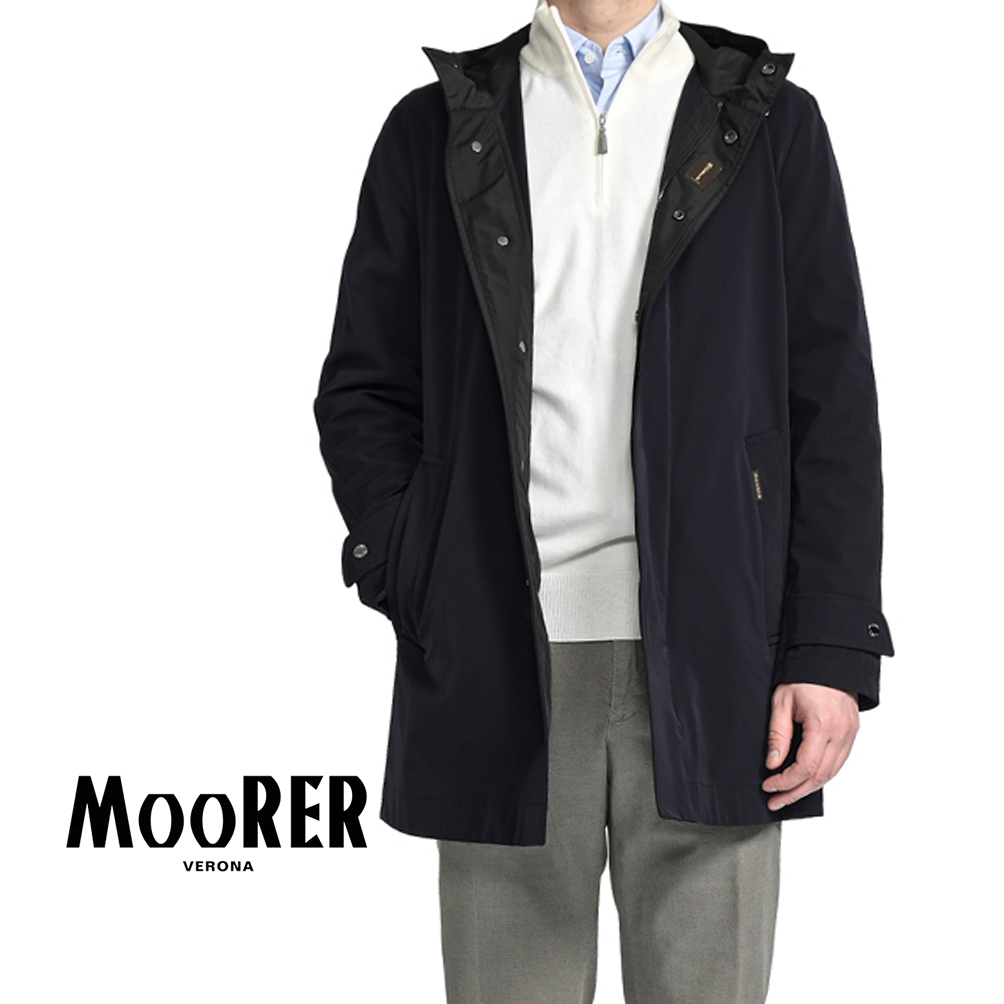  carefuly selected new arrivals new goods m-re-MOORER BOTERO-RS light coat with a hood .la gran sleeve spring summer men's light outer navy 395980