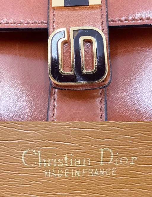 ◇バッグ◆Christian Dior クリスチャンディオール CD ロゴ金具 ショルダーバッグ ブラウン _画像10