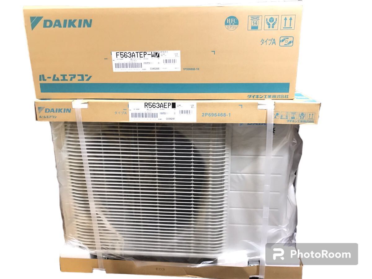 ★2023年度モデル/新品/未開封 DAIKIN/ダイキン エアコン S563ATEP-W F563ATEP-W/Ｒ563AEP 18 畳用 壁掛け ルームエアコン/Ｅシリーズの画像1