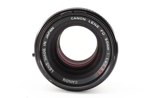 【実用品】Canon キャノン FD 50mm 1:1.4 s.s.c MFレンズ #409_画像3