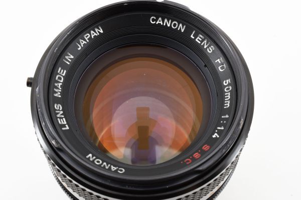 【実用品】Canon キャノン FD 50mm 1:1.4 s.s.c MFレンズ #409_画像10