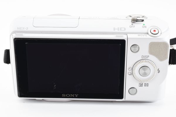 【実用光学美品】Sony ソニー nex-3 白 ミラーレス一眼 / E 16mm F2.8 / E 18-55mm F3.5-5.6 OSS ダブルレンズキット #431_画像7