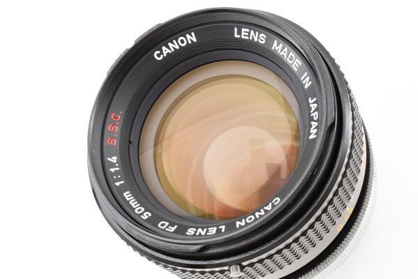 【実用品】Canon キャノン FD 50mm 1.4 S.S.C. MFレンズ #335-2の画像10