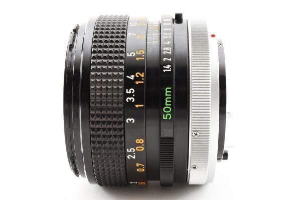 【実用品】Canon キャノン FD 50mm 1.4 S.S.C. MFレンズ #335-2の画像6