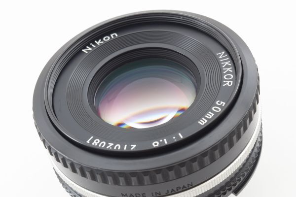 【実用美品】Nikon ニコン Ai-s Nikor 50mm 1:1.8 パンケーキレンズ MFレンズ #544-2の画像10