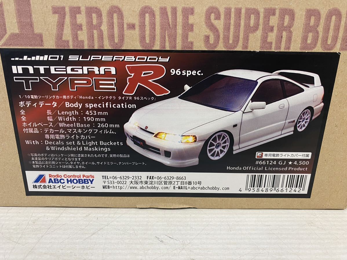 ABCホビー No.66124 1/10サイズ INTEGRA TIPE-R 96SPEC クリアボディー 新品未使用品!長期保管品！外箱汚れ日焼けあり！の画像2