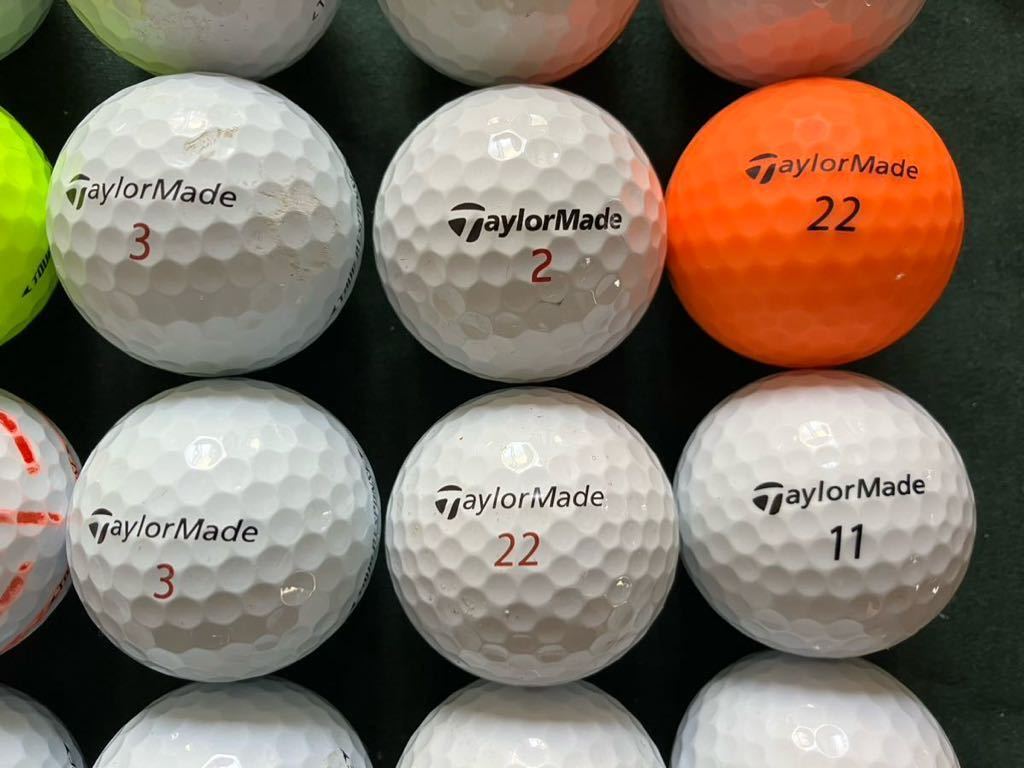 ◇送料無料 ♪テーラーメイド TP5、TP5x、TOUR RESPONSE、(S)、PROJECT(a)などのMIX☆ロストボール合計24個 ◎TaylorMadeゴルフボール_画像3