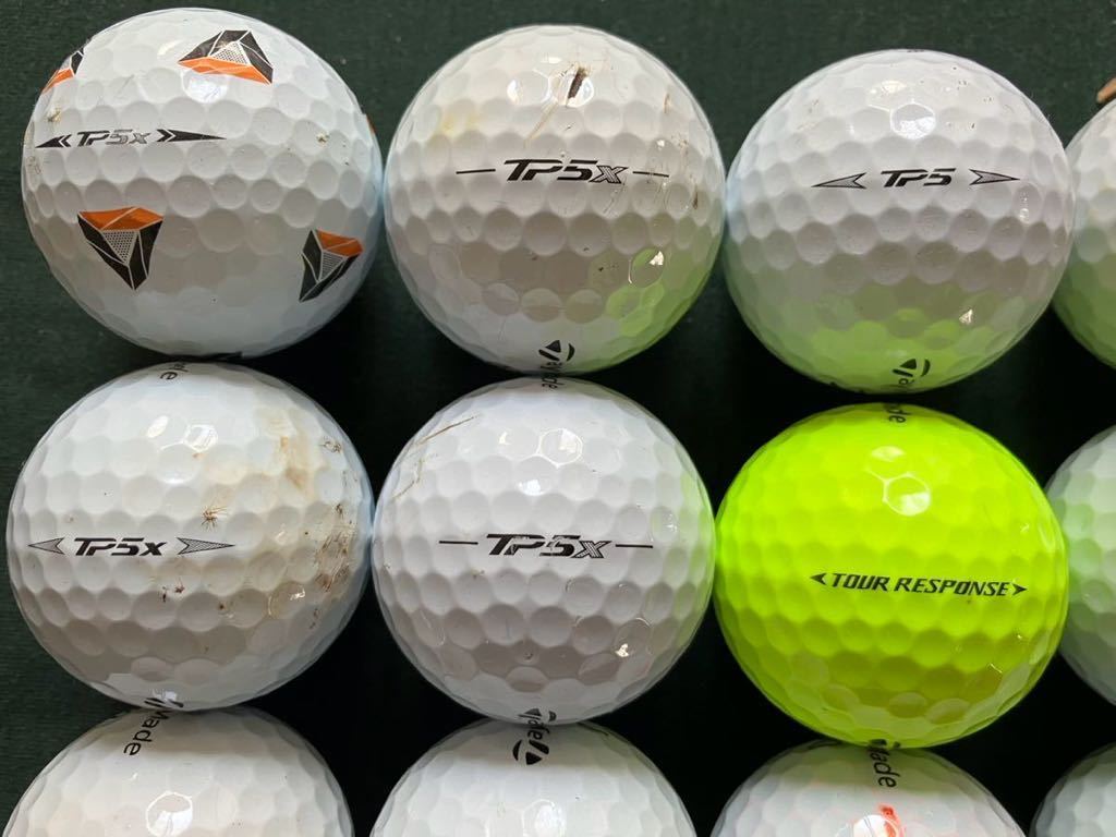 ◇送料無料 ♪テーラーメイド TP5、TP5x、TOUR RESPONSE、(S)、PROJECT(a)などのMIX☆ロストボール合計24個 ◎TaylorMadeゴルフボール_画像5