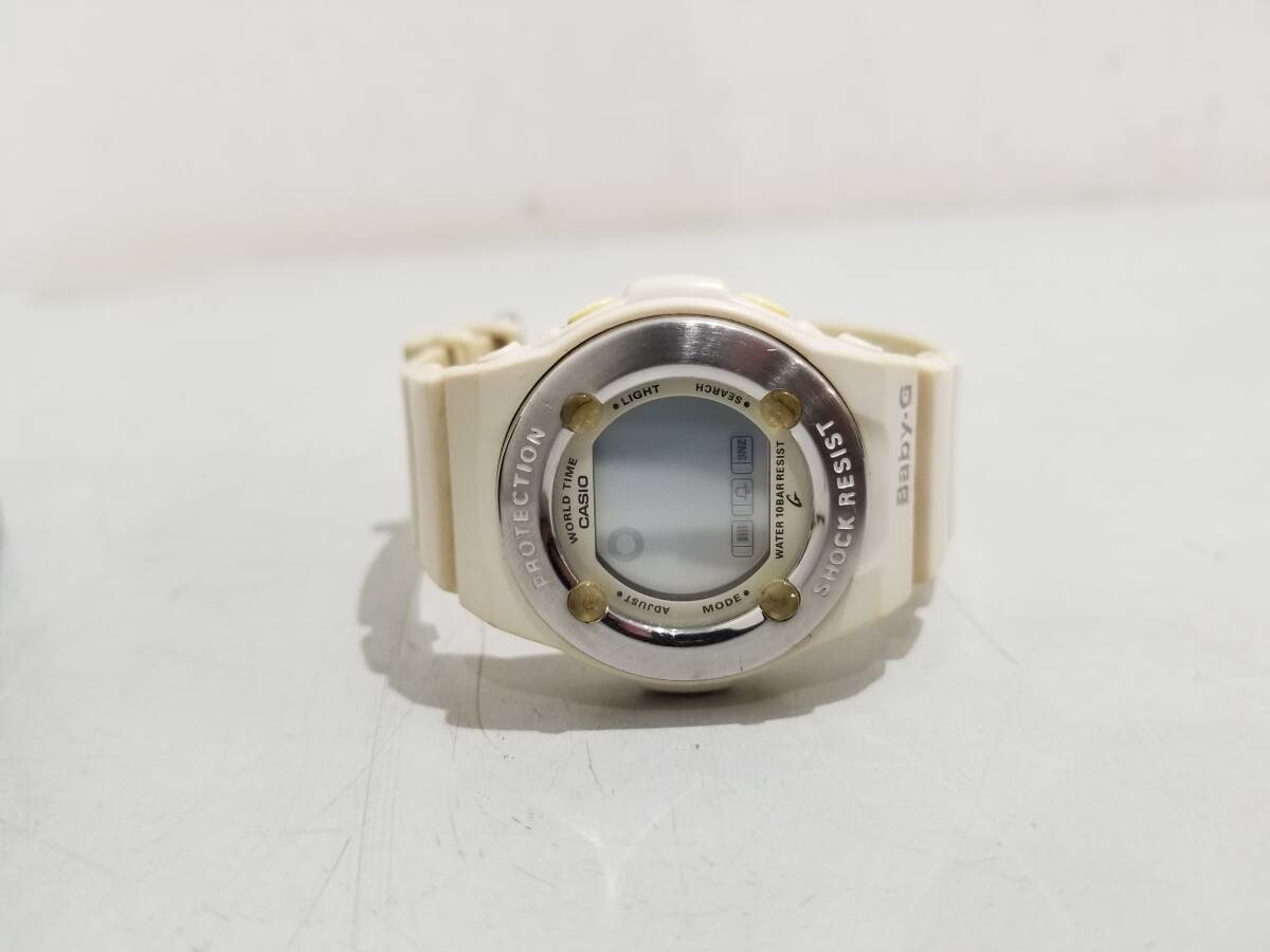 ■【57517】中古激安★CASIO　Baby-G　3120　BG-1300　電池切れ　G-SHOCKの缶ケース付き■_画像3