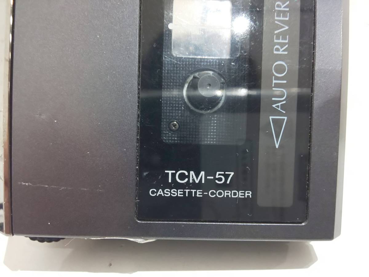 56135★SONY ソニー TCM-57 カセットテープレコーダー ジャンクの画像2